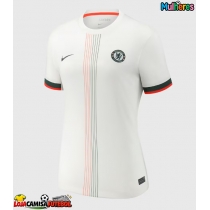 Camisa de Futebol Chelsea Alejandro Garnacho #49 Equipamento Secundário Mulheres 2025-26 Manga Curta